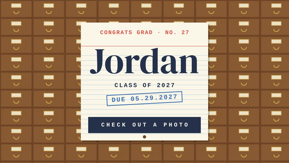 Card Catalogue photo booth start screen