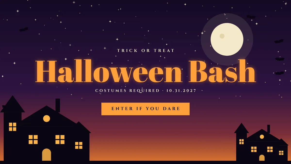 Haunted Manor photo booth start screen