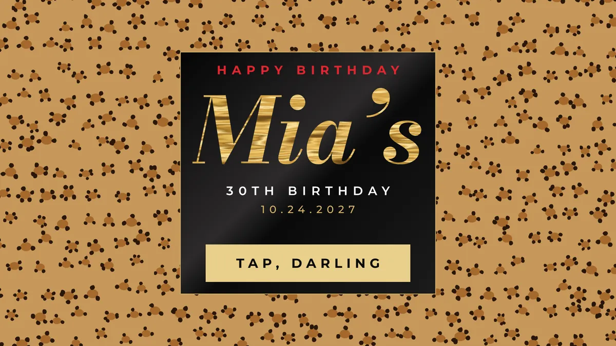 Leopard & Satin photo booth start screen