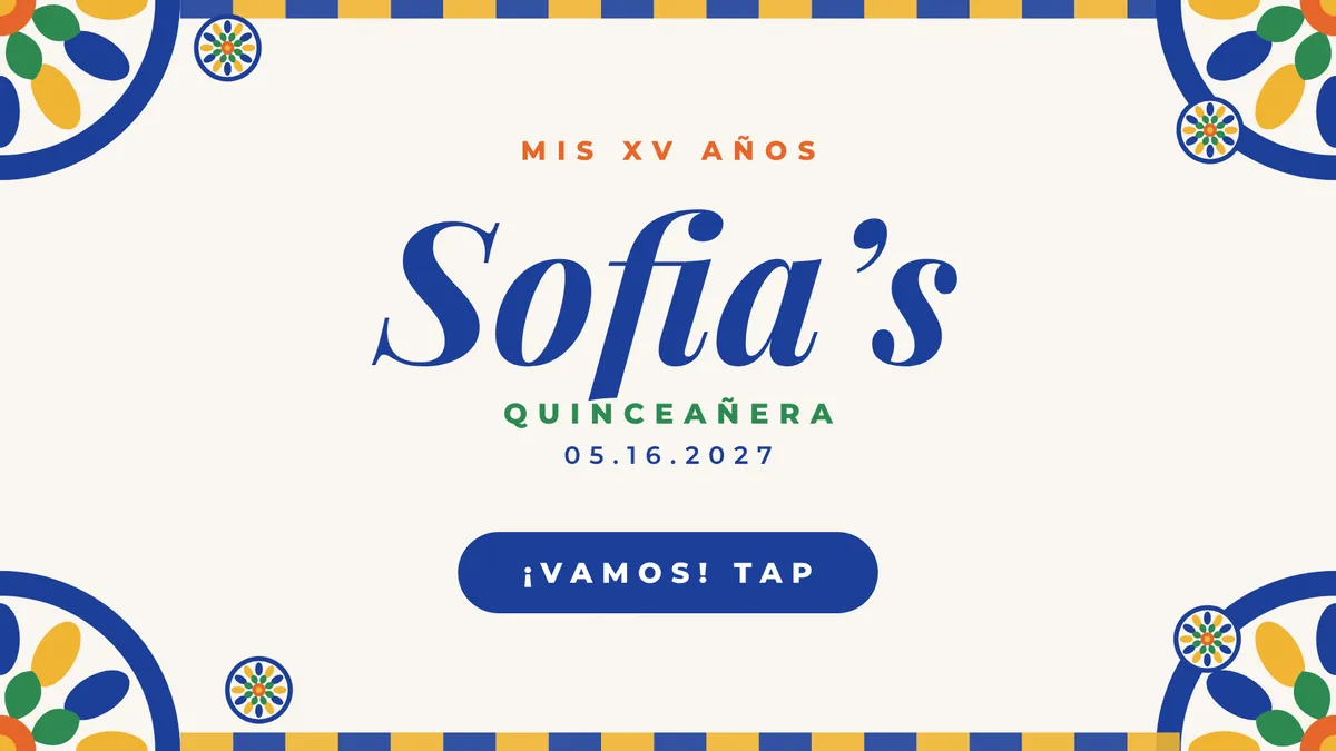 Talavera Medallions photo booth start screen