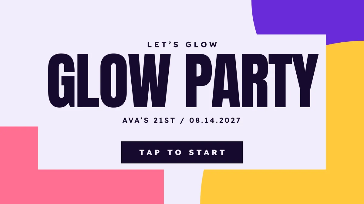 Ultraviolet Block photo booth start screen